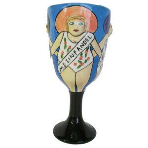 WESTLAND FUNSEEKERS PAGEANT #15018 Janice Joplin Wine Goblet